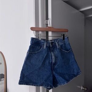 Levi's Women's Dark Blue Jean Shorts